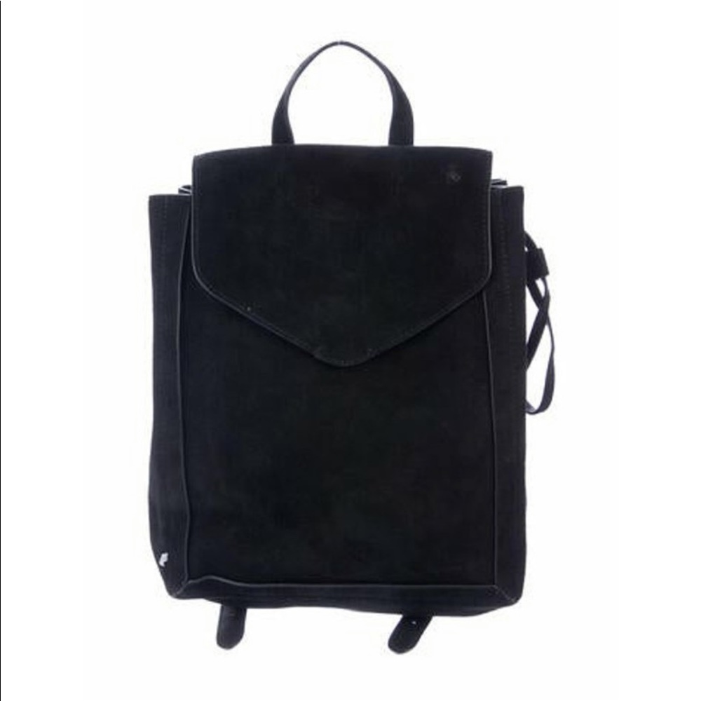 Loeffler Randall Black Suede Backpack